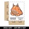 Water Bottle Sticker Set Amazonian Horned Frog Grumpy Orange Surinam Cute Waterproof Vinyl Stickers Pack Decal, Skateboard, Laptop, Car, Window, Bumper - 5 Pack